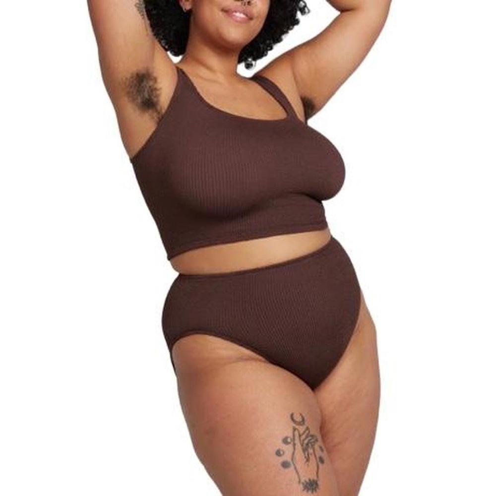 youswim high waist two piece in the style verve in espresso brown